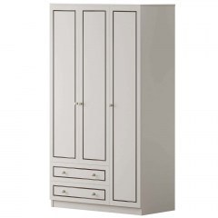 Ντουλάπα Τρίφυλλη 167RAB1120 105x52x180cm White