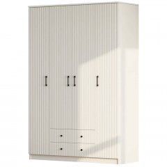 Ντουλάπα Τετράφυλλη 167RAB1157 140x52x210cm White