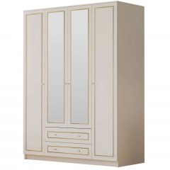 Ντουλάπα Τετράφυλλη 167RAB1154 140x52x210cm White