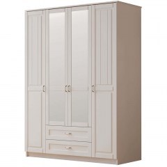 Ντουλάπα Τετράφυλλη 167RAB1163 140x52x210cm White