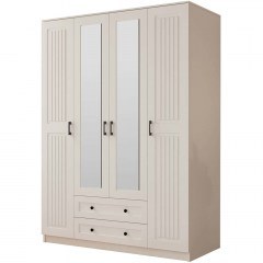 Ντουλάπα Τετράφυλλη 167RAB1147 140x52x184cm White