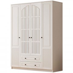 Ντουλάπα Τετράφυλλη 167RAB1162 140x52x210cm White