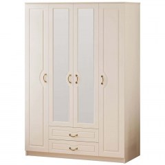 Ντουλάπα Τετράφυλλη 167RAB1174 140x52x210cm White