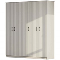 Five-Leaf Wardrobe 167RAB1160 175x52x210cm White