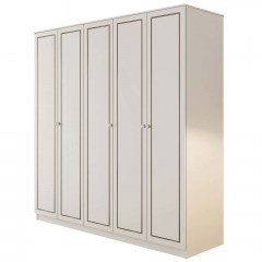 Five-Leaf Wardrobe 167RAB1155 175x52x180cm White
