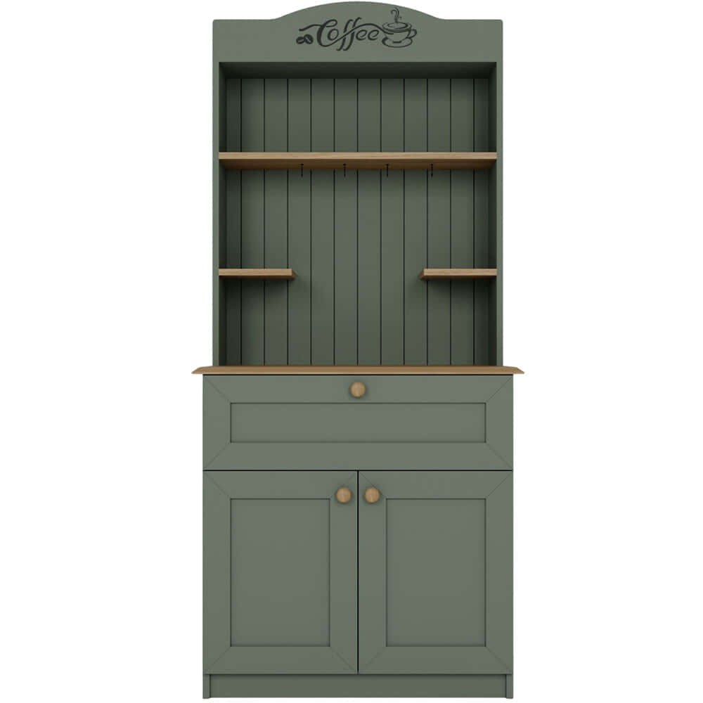 Ντουλάπι Κουζίνας Lucas 350MWD1210 80x42x180cm Oak-Green