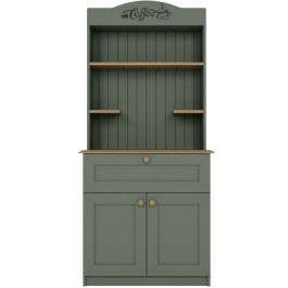 Ντουλάπι Κουζίνας Lucas 350MWD1210 80x42x180cm Oak-Green GREEN