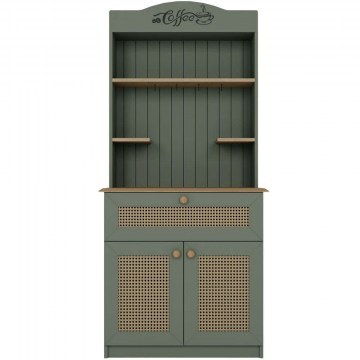 Ντουλάπι Κουζίνας Lucas 350MWD1212 80x42x180cm Oak-Green