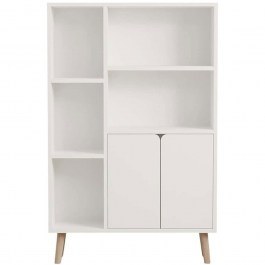 Bookcase Lumo 835PUQ5321 25x50x120cm White WHITE