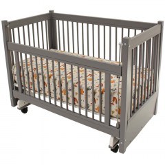 Baby Crib Elegance 842PRB1128 127x68x96cm Grey