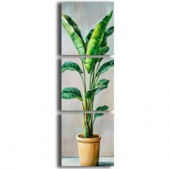 Πίνακας Καμβάς (Σετ 3Τμχ) 748MYL1102 45x45cm Multi Wallity