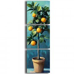 Canvas Painting (Set 3Pcs) 748MYL1104 45x45cm Multi Wallity