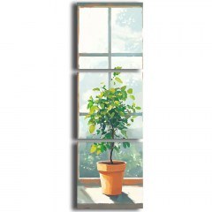 Canvas Painting (Set 3Pcs) 748MYL1108 45x45cm Multi Wallity