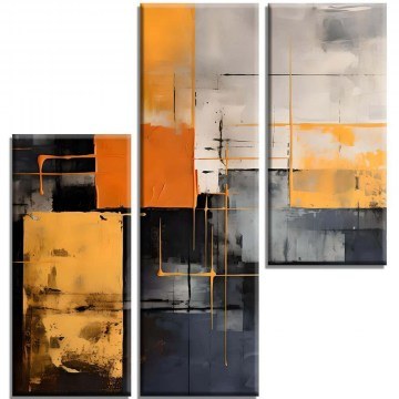 Πίνακας Καμβάς (Σετ 3Τμχ) 463SNT1381 20x40/20x60cm Multi Wallity