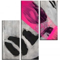 Πίνακας Καμβάς (Σετ 3Τμχ) 463SNT1385 20x40/20x60cm Multi Wallity