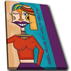 Πίνακας Καμβάς Με Φως Led 239SHN4545 45x70cm Multi Wallity