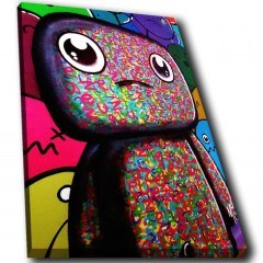 Πίνακας Καμβάς Με Φως Led 239SHN4548 45x70cm Multi Wallity