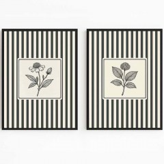 Frames (Set 2Pcs) 693BSE6145 50x70cm Black-White Wallity