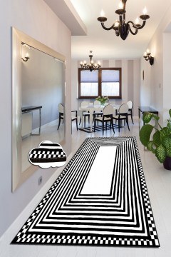 Χαλί Colm 286CHL6526 Black-White Conceptum Hypnose