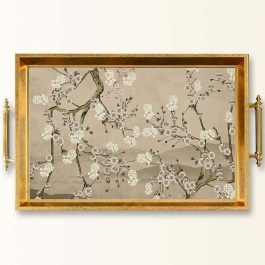Δίσκος Σερβιρίσματος Γυάλινος 244KNG1521 50x29x3,5cm Multi-Gold Aberto Design MULTI-GOLD