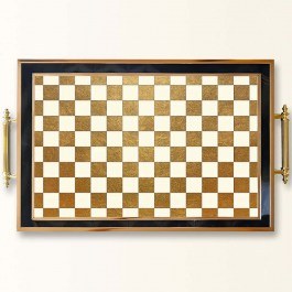 Δίσκος Σερβιρίσματος Γυάλινος 244KNG1243 50x29x3,5cm Multi Aberto Design MULTI