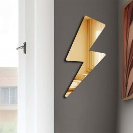 Καθρέπτης Τοίχου 587MRX1122 30x60cm Gold Wallity GOLD
