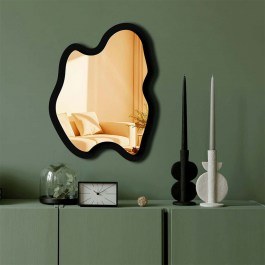 Wall Mirror 587MRX1123 38x50cm Black-Gold Wallity GOLD