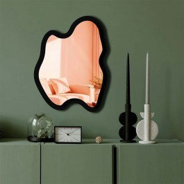 Wall Mirror 587MRX1205 38x50cm Black-Rose Gold Wallity ROSE GOLD