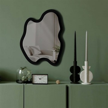 Καθρέπτης Τοίχου 587MRX1144 38x50cm Black-Smoked Wallity