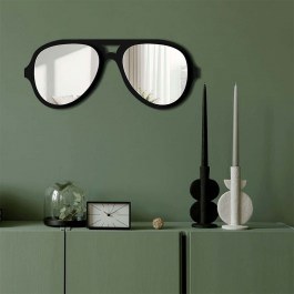 Wall Mirror 587MRX1105 70x28cm Black-Silver Wallity BLACK-SILVER