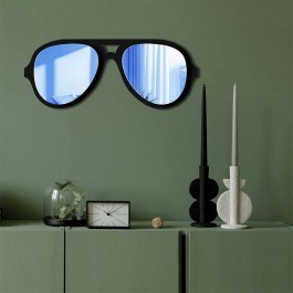 Wall Mirror 587MRX1168 70x28cm Black-Blue Wallity BLACK-BLUE