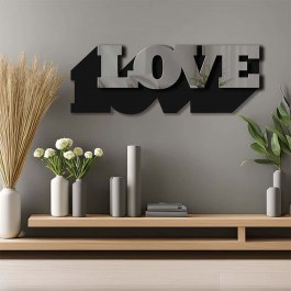 Wall Mirror 587MRX1152 70x25cm Black-Smoke Wallity BLACK-SMOKE