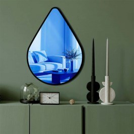 Wall Mirror 587MRX1173 40x55cm Black-Blue Wallity BLUE