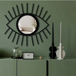 Wall Mirror 587MRX1117 48x45cm Black-Silver Wallity BLACK-SILVER