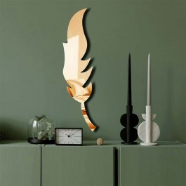 Καθρέπτης Τοίχου 587MRX1139 18x65cm Gold Wallity GOLD