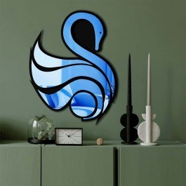 Wall Mirror 587MRX1183 36x48cm Black-Blue Wallity BLACK-BLUE