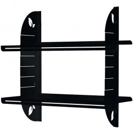 Wall Shelf 274STL1115 70x60cm Black BLACK