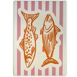 Tempered Glass Cutting Board Antibacterial 729BNT1201 30x40cm Multi-Orange Hermia MULTI