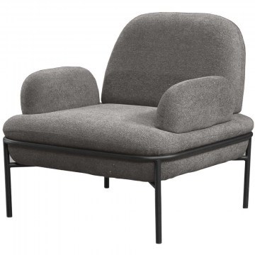 Πολυθρόνα Aster Teddy 531ALN1102 85x53x80cm Grey