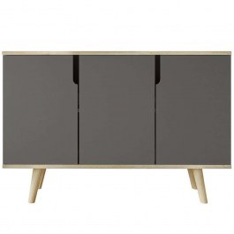 Μπουφές Verona 469ORN1519 120x30x80cm Oak-Anthracite ANTHRACITE-OAK