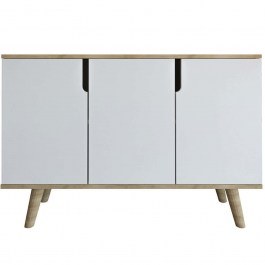 Μπουφές Verona 469ORN1522 120x30x80cm Oak-White WHITE-OAK