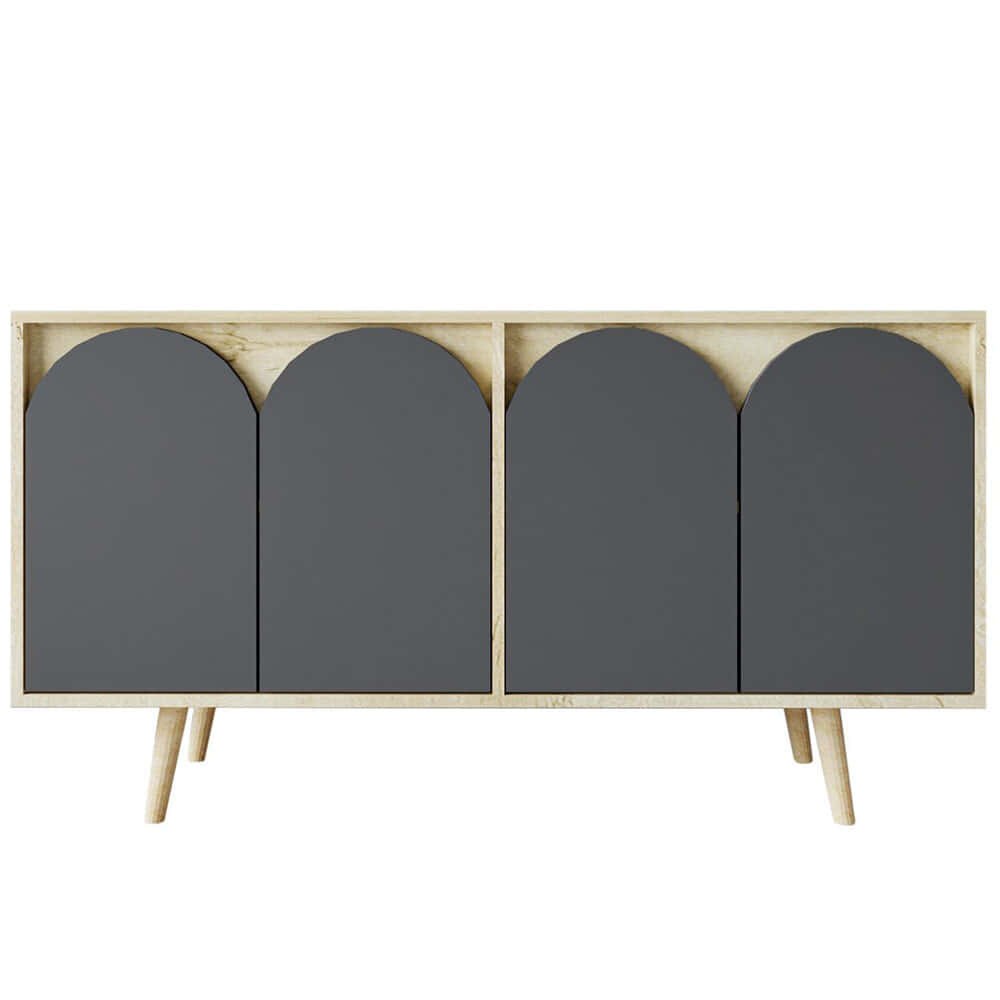 Μπουφές Venezia 469ORN1515 150x45x80cm Oak-Anthracite