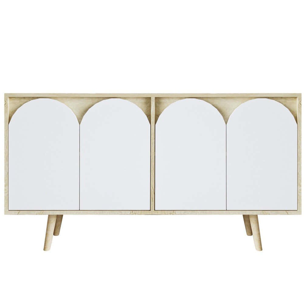 Μπουφές Venezia 469ORN1517 150x45x80cm Oak-White
