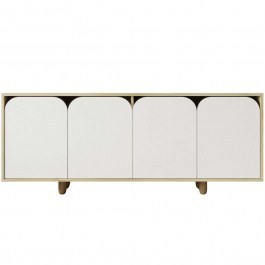 Μπουφές Lazio Bohem 469ORN1511 180x45x75cm Oak-White WHITE-OAK