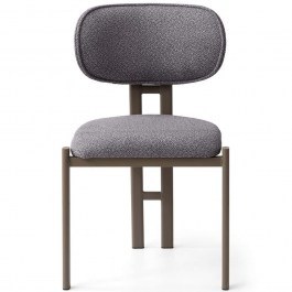 Καρέκλα Muriz (Σετ 2Τμχ) 974NMB1970 43x47,5x83cm Dark Grey-Cappuccino DARK GREY