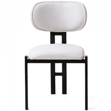 Καρέκλα Muriz (Σετ 2Τμχ) 974NMB1974 43x47,5x83cm Off White-Black