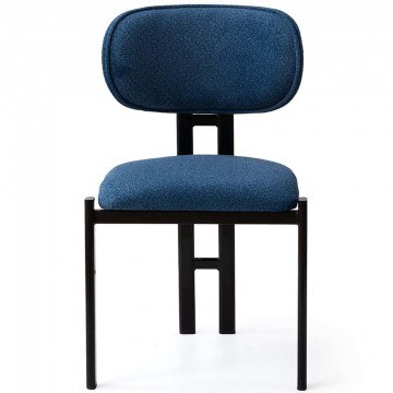 Καρέκλα Muriz (Σετ 2Τμχ) 974NMB1975 43x47,5x83cm Navy Blue-Black