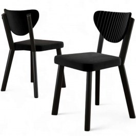Καρέκλα Arfe Babyface (Σετ 4Τμχ) 240CHR1774 45x46x86cm Black BLACK