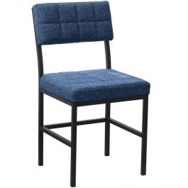 Καρέκλα Dubai 225ALN1113 40x40x82cm Navy Blue NAVY BLUE