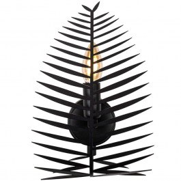 Φωτιστικό Τοίχου - Απλίκα Leaf 892OPV2441 20x8x30cm 1xE14 40W Black Opviq BLACK